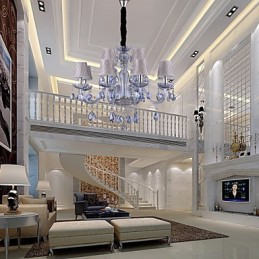 伝統的なクラシッククリスタル電気メッキガラスシャンデリア