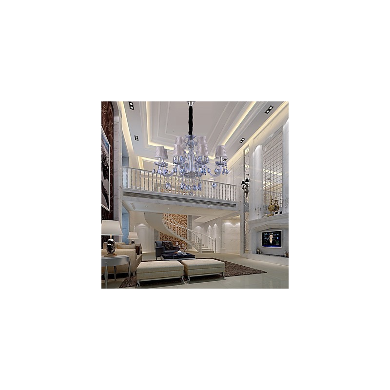 伝統的なクラシッククリスタル電気メッキガラスシャンデリア