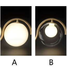 モダンなガラスグローブペンダントライトミニマリスト照明器具