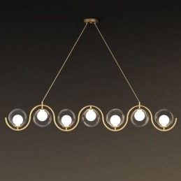 モダンなガラスグローブペンダントライトミニマリスト照明器具