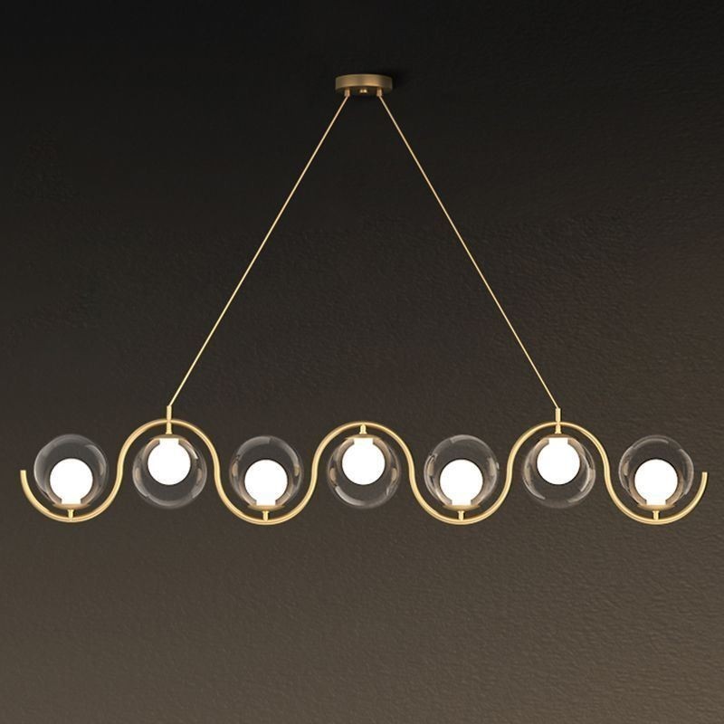 モダンなガラスグローブペンダントライトミニマリスト照明器具