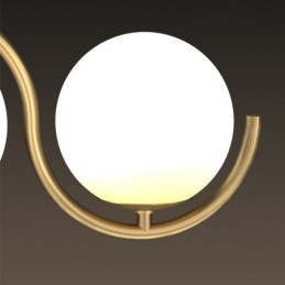 モダンなガラスグローブペンダントライトミニマリスト照明器具