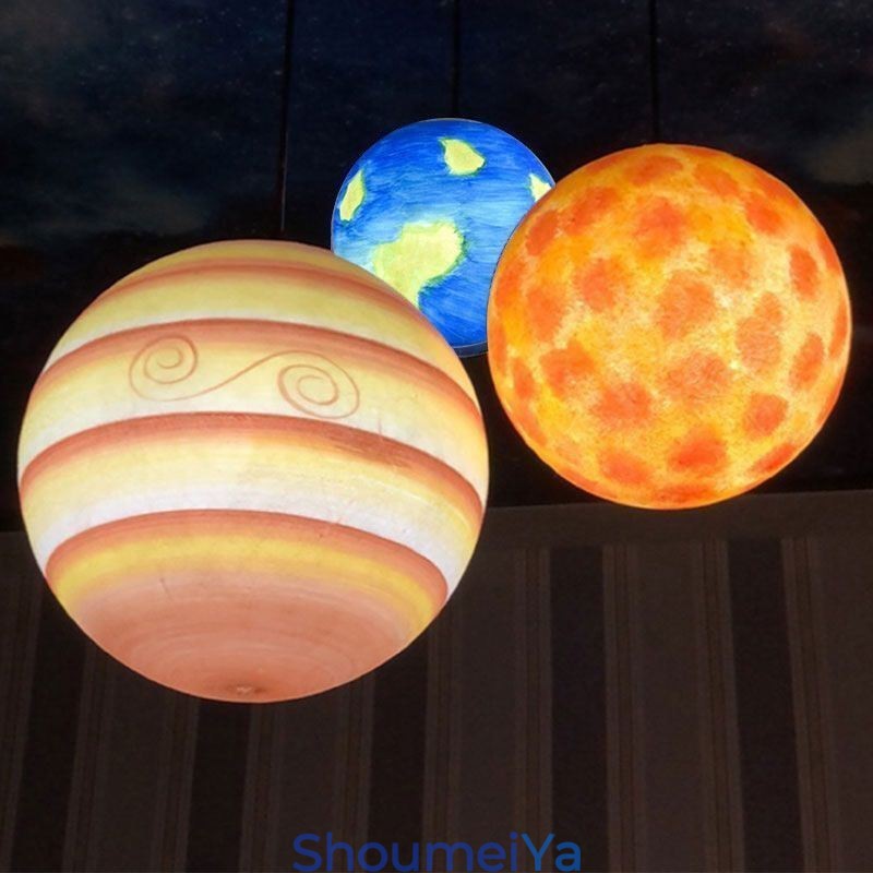 北欧の惑星デザインペンダントランプ ユニークな太陽系惑星シャンデリア