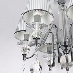 モダンで現代的なクリスタル電気メッキシャンデリア