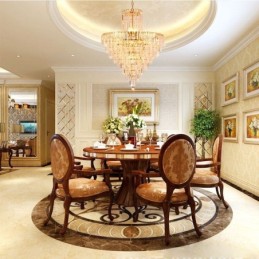 モダンでエレガントなクリスタルペンダントライト円錐形シャンデリア