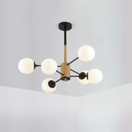 マジックビーンペンダントライトクリエイティブ北欧木製照明器具