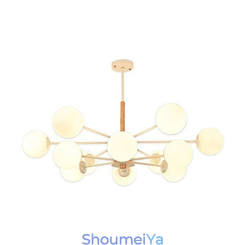 マジックビーンペンダントライトクリエイティブ北欧木製照明器具