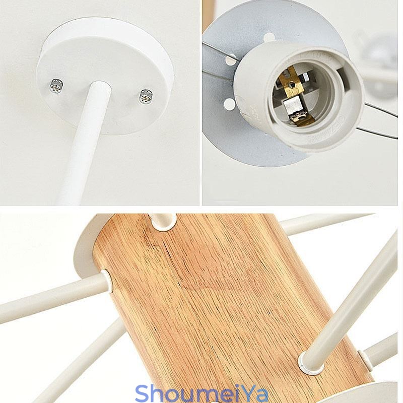 マジックビーンペンダントライトクリエイティブ北欧木製照明器具