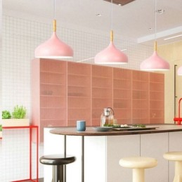 モダンなペンダントライト アルミマカロンランプ ホーム調節可能なライト