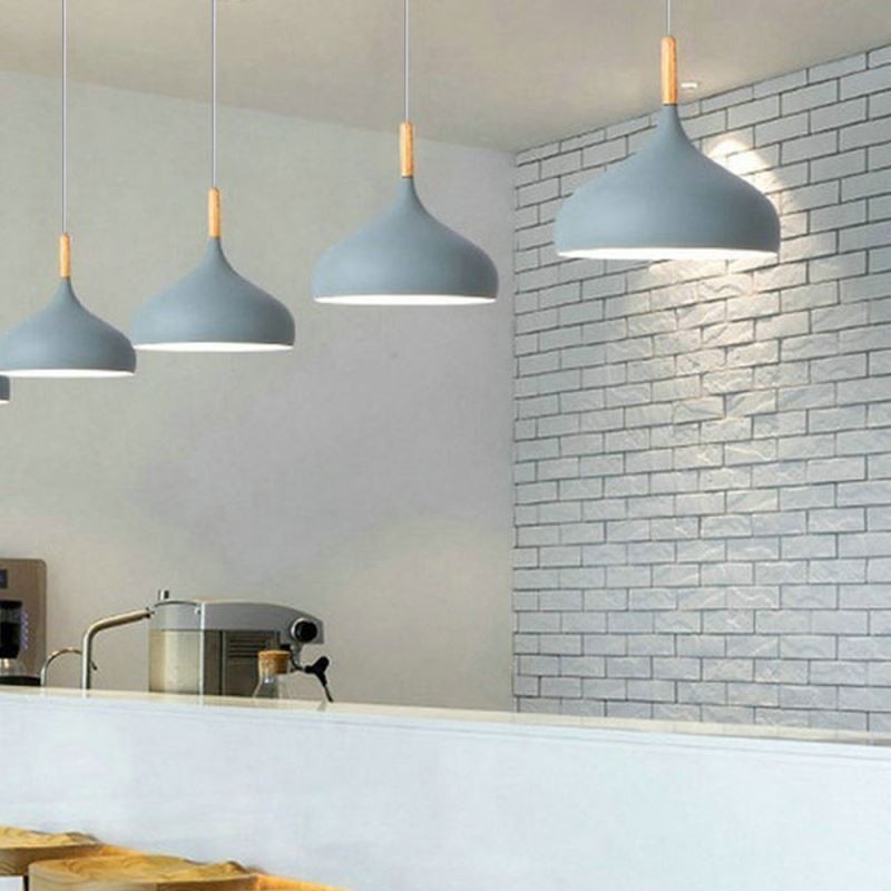 モダンなペンダントライト アルミマカロンランプ ホーム調節可能なライト