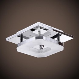 アクリル フラッシュマウント 1 ライト モダン アクリル 電気メッキ ステンレススチール