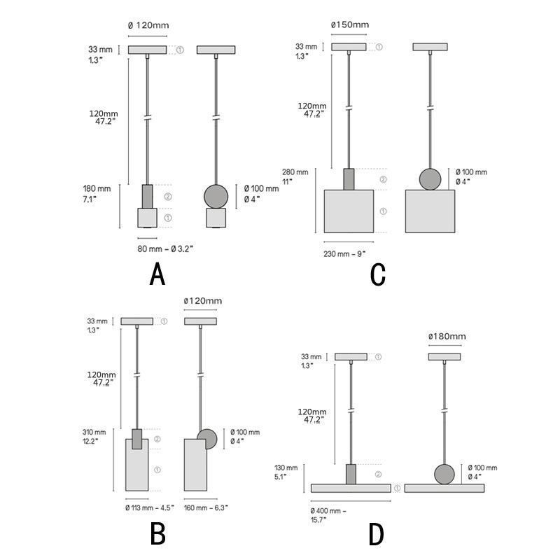 モダンなペンダントライト 北欧アクリルランプ 幾何学照明ライト