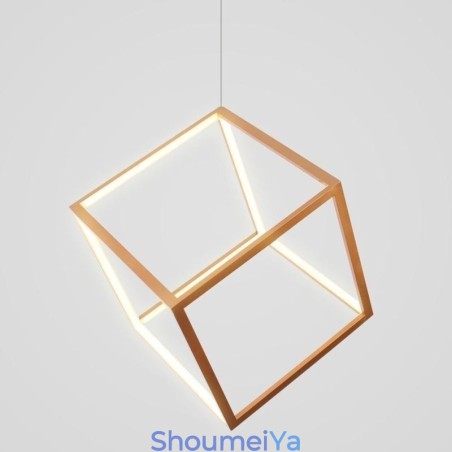 ポストモダンペンダントライト 幾何学的なゴールドの吊り下げライト