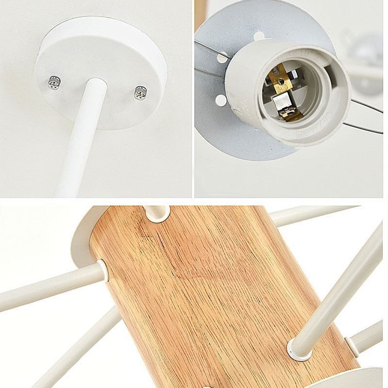 マジックビーンペンダントライトクリエイティブ北欧木製照明器具