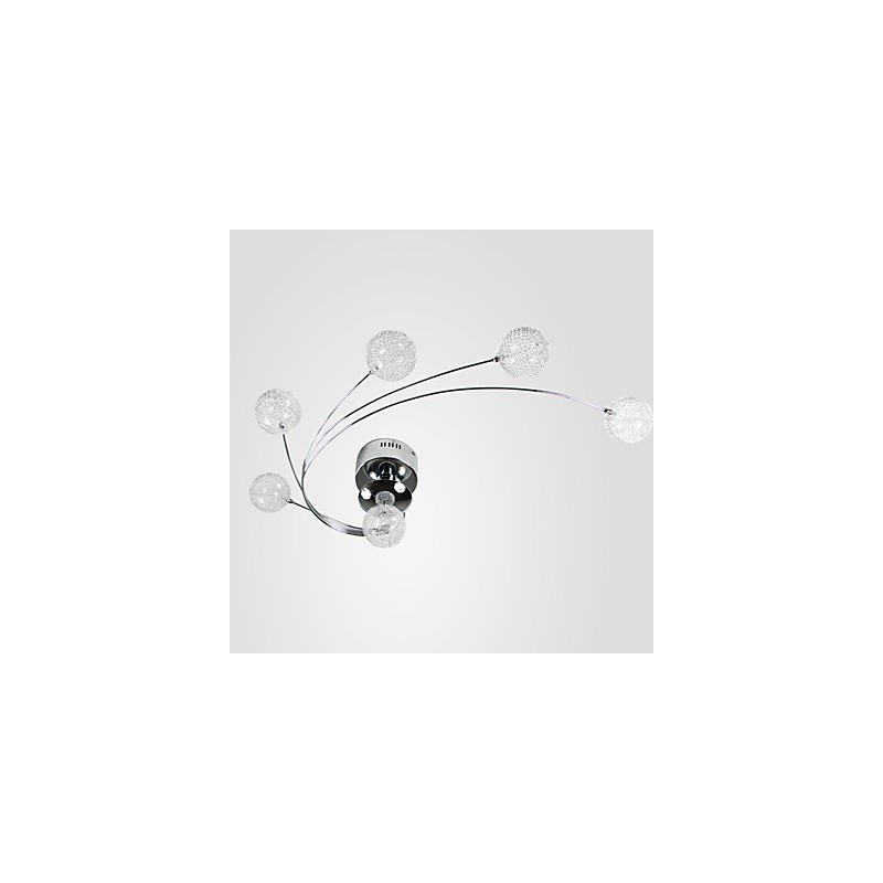 天井ライト モダンリビング 電球付属 6灯