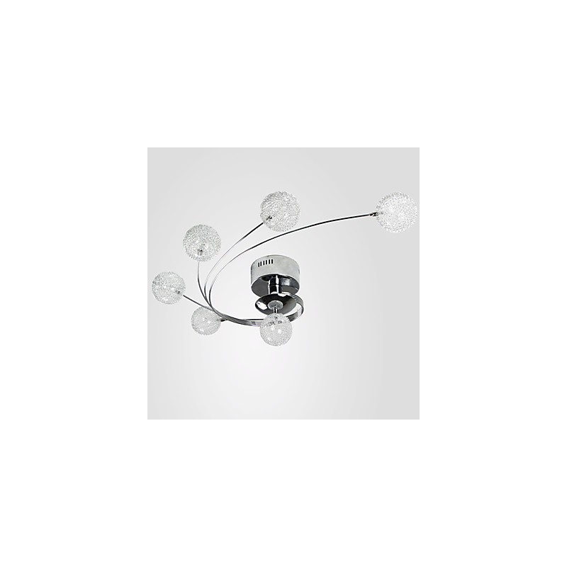 天井ライト モダンリビング 電球付属 6灯