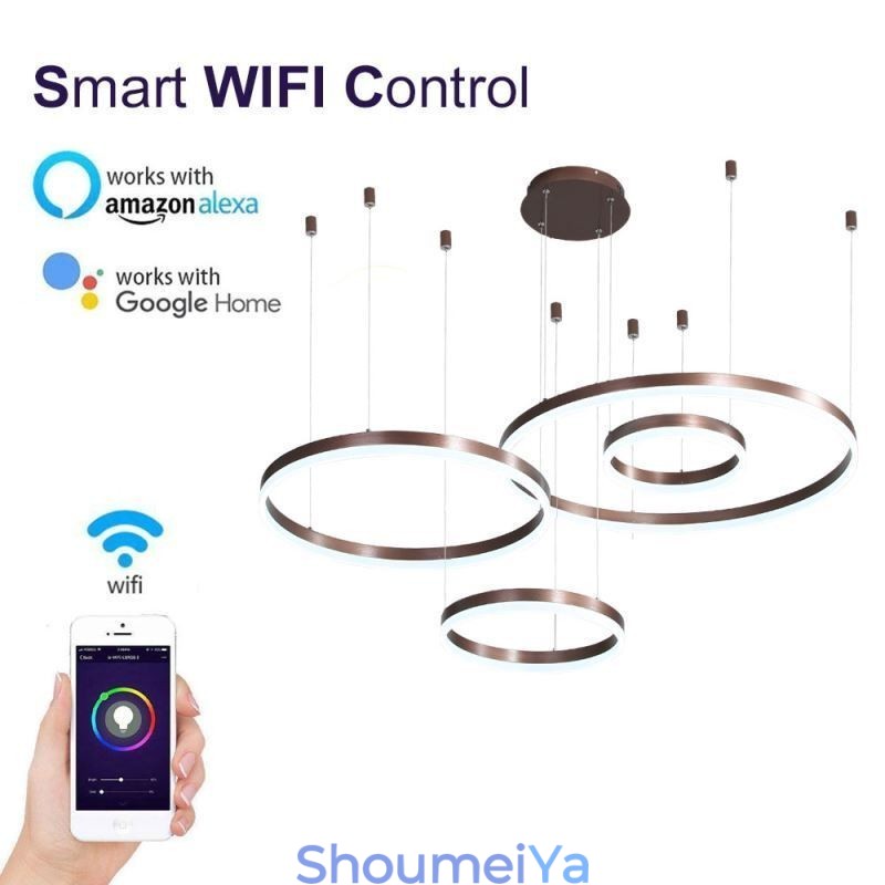 ポストモダンペンダントライト アクリルリングシェイプペンダントライト