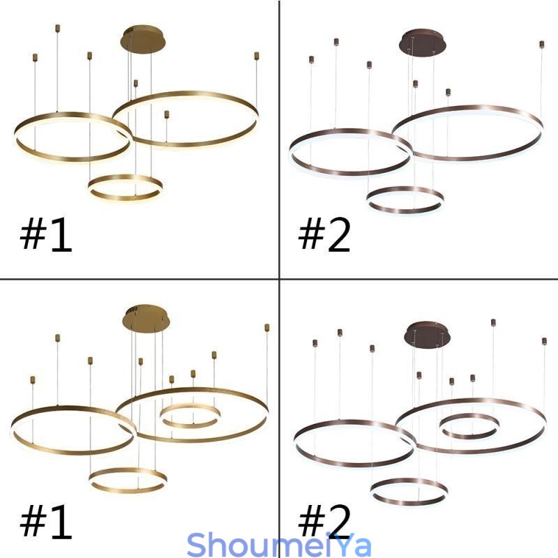 ポストモダンペンダントライト アクリルリングシェイプペンダントライト