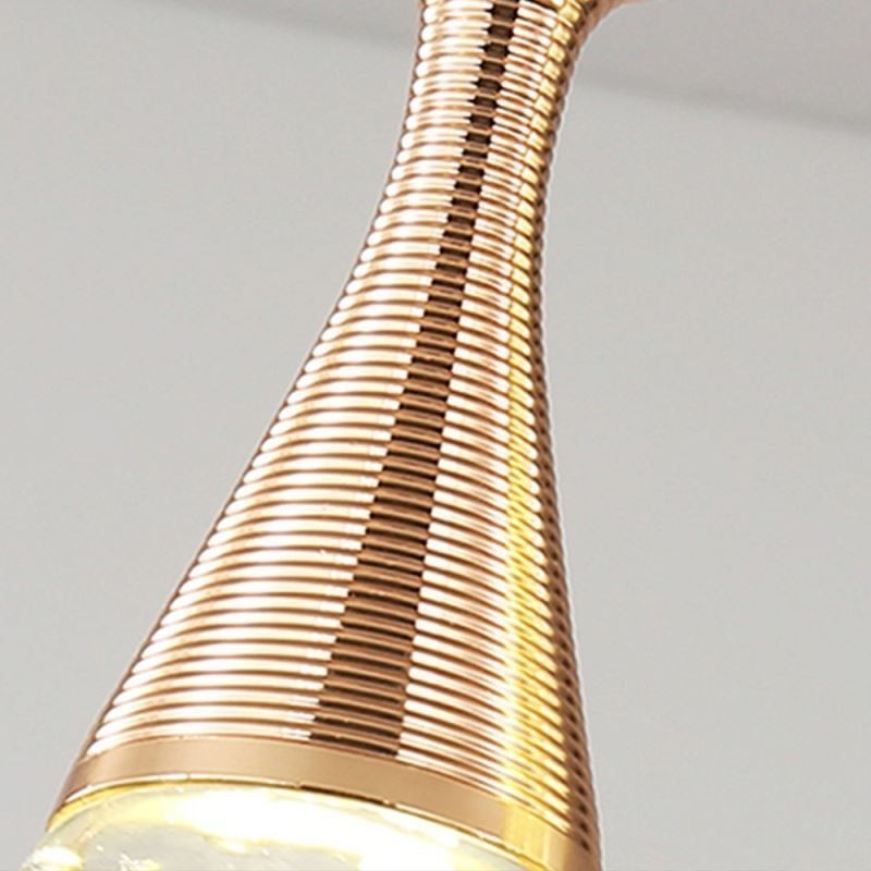 シードガラスティアドロップクラスターペンダント照明