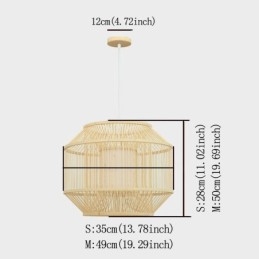 ランタン竹ペンダントライトクリエイティブな日本のペンダントライト