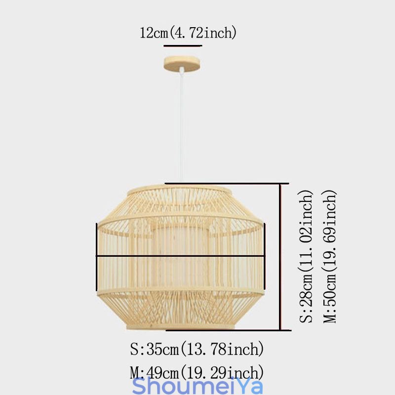 ランタン竹ペンダントライトクリエイティブな日本のペンダントライト