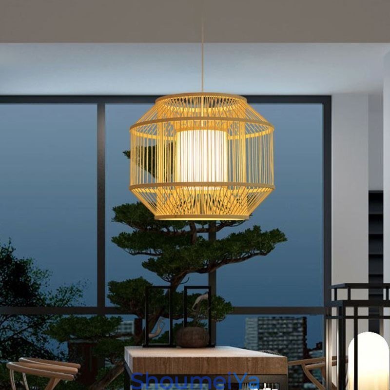 ランタン竹ペンダントライトクリエイティブな日本のペンダントライト