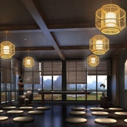 ランタン竹ペンダントライトクリエイティブな日本のペンダントライト