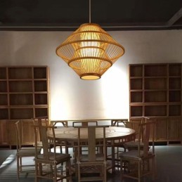 ジャイロスコープデザイン竹ペンダントライト