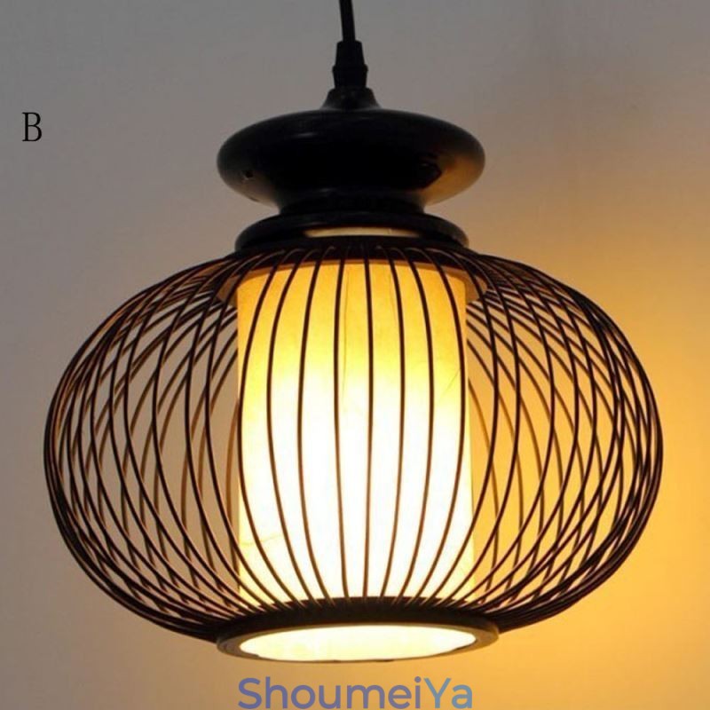 北欧の絶妙な竹製ペンダントライト