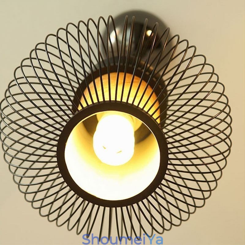 北欧の絶妙な竹製ペンダントライト