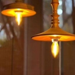 ラバーウッドペンダントライトインヴィンテージ吊り下げライト