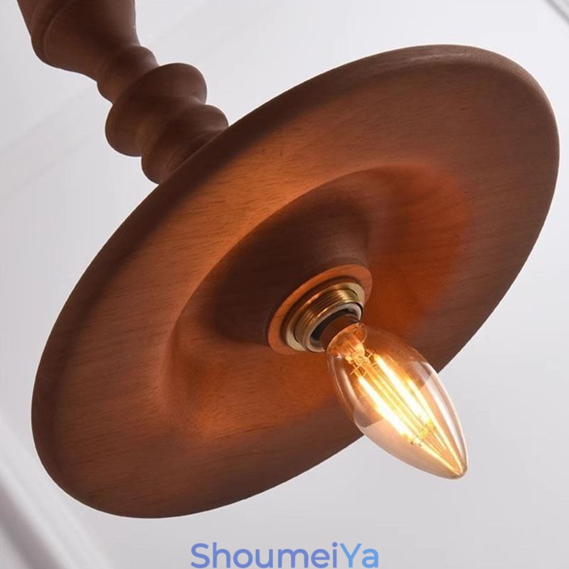 ラバーウッドペンダントライトインヴィンテージ吊り下げライト