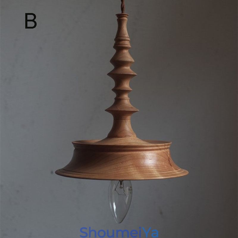 ラバーウッドペンダントライトインヴィンテージ吊り下げライト
