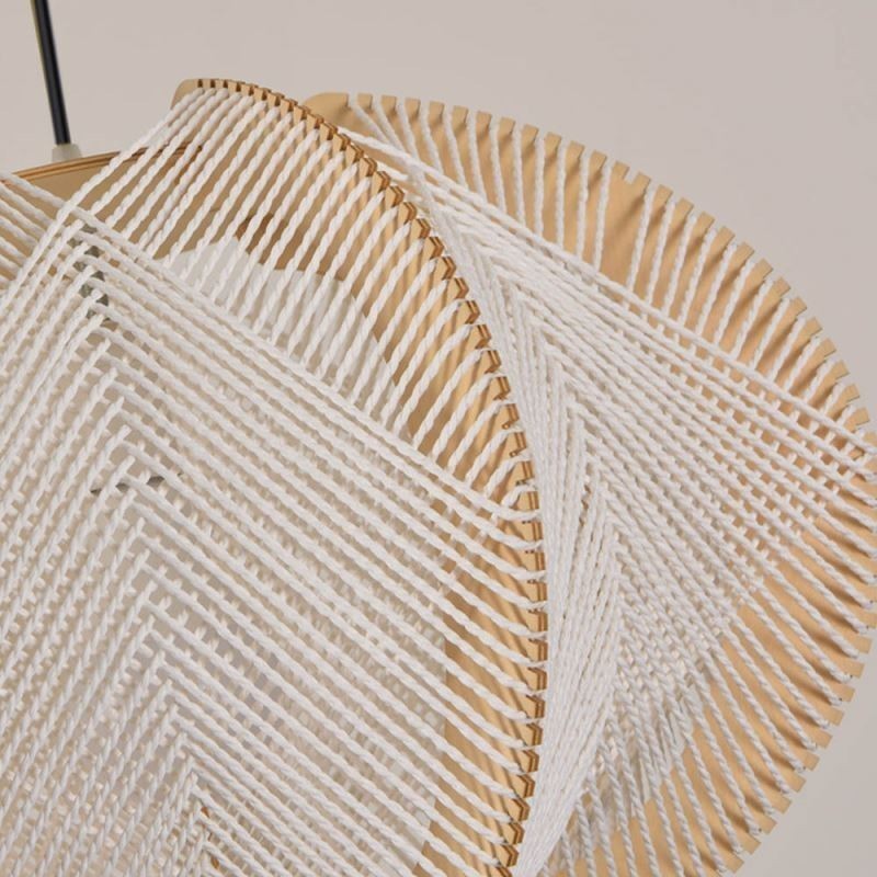 北欧ペンダントライト レトロ 侘び寂びスタイル 手作り 無垢材 天井ライト