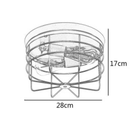 工業用金属ケージ天井ライト 素朴なフラッシュマウントランプ器具