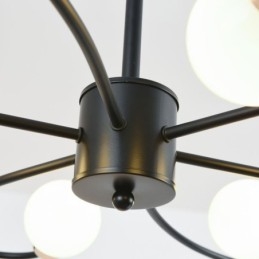 素朴なシャンデリア 6 ライト クラシックな花びら天井吊り下げライト