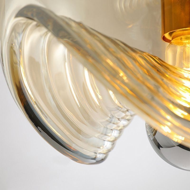 Stamen ガラスペンダントライト モダンミニマリスト 錬鉄製天井ライト