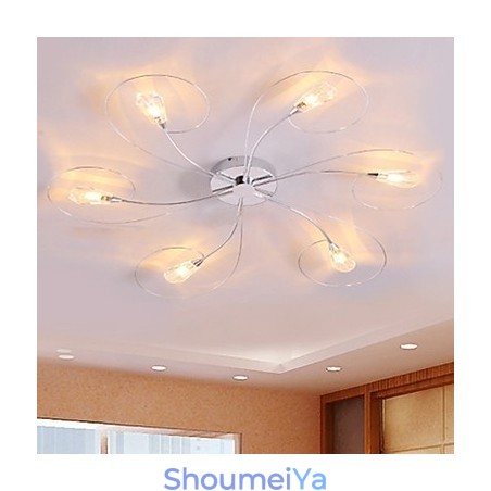 モダンで現代的な電気メッキシャンデリアフラッシュマウント