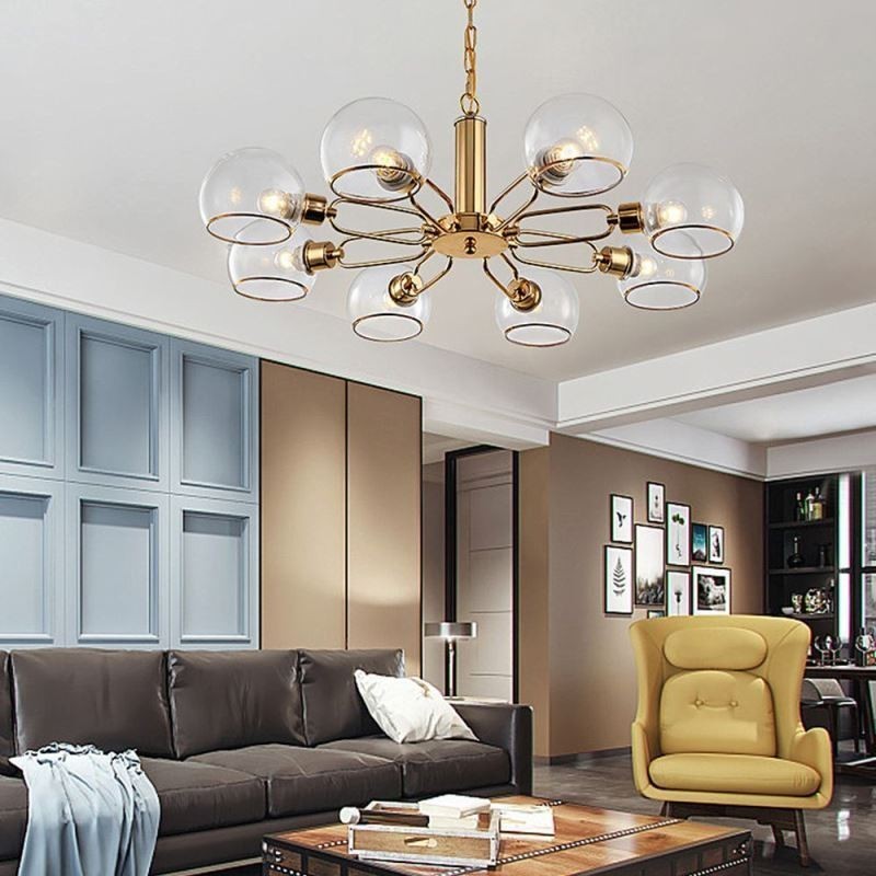 ガラスペンダントライト モダンミニマリスト錬鉄製天井ライト