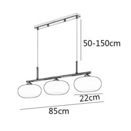 北欧ガラスペンダントライトクリエイティブ錬鉄天井ライト