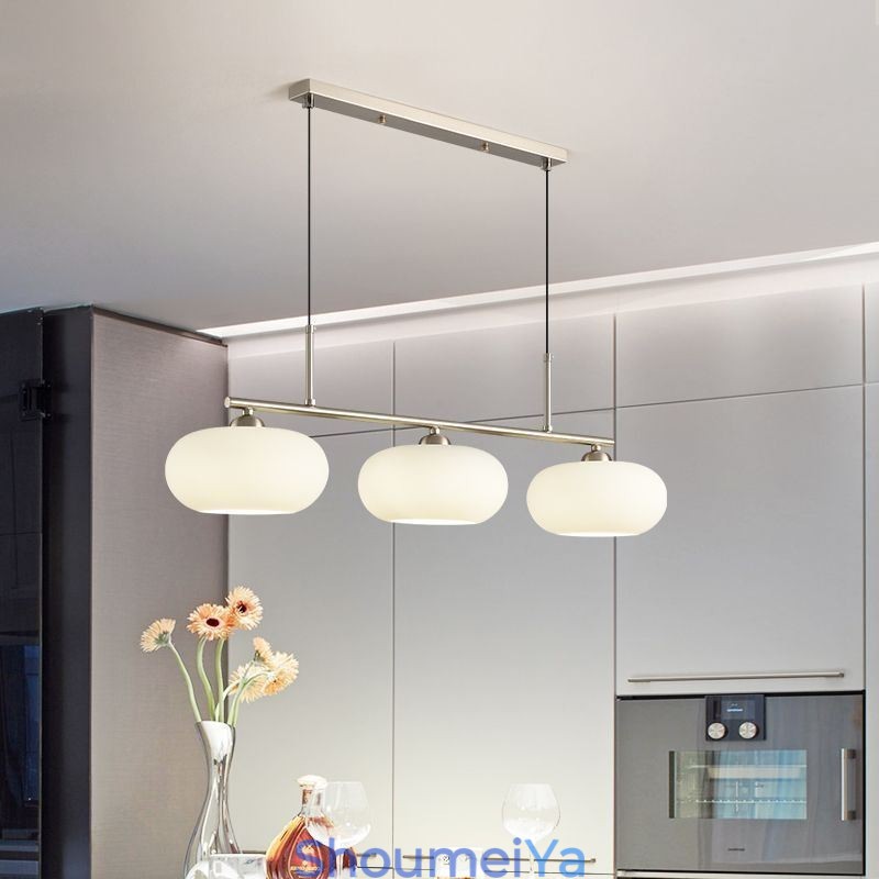 北欧ガラスペンダントライトクリエイティブ錬鉄天井ライト