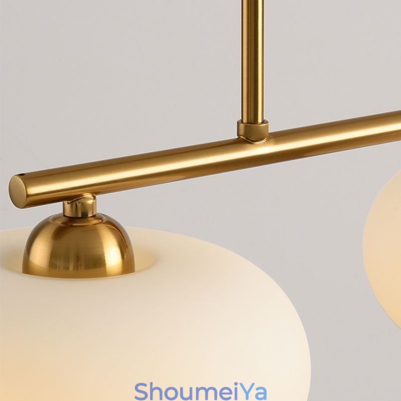 北欧ガラスペンダントライトクリエイティブ錬鉄天井ライト