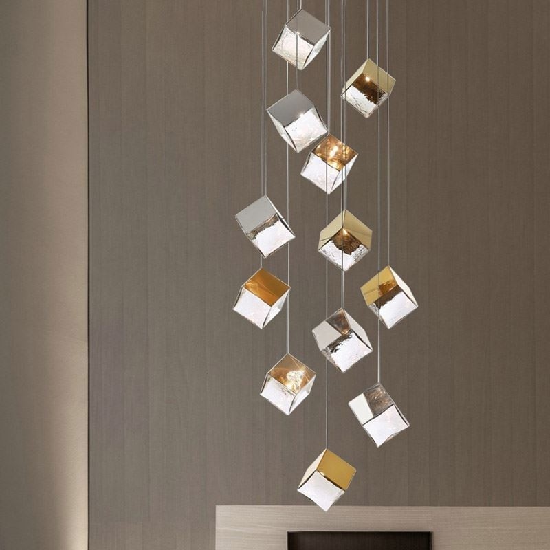 クリエイティブガラスペンダントライトパビリオン天井ライト