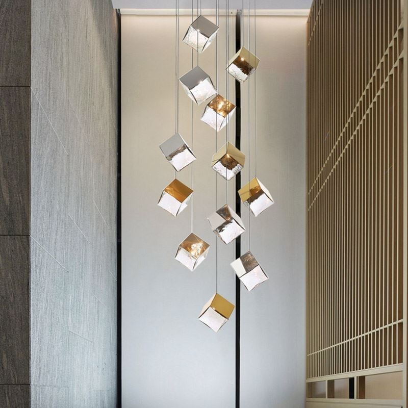 クリエイティブガラスペンダントライトパビリオン天井ライト