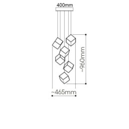 クリエイティブガラスペンダントライトパビリオン天井ライト
