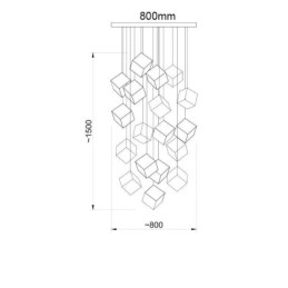 クリエイティブガラスペンダントライトパビリオン天井ライト