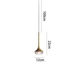 モダンなガラスペンダントライト 錬鉄ガラス天井ライト