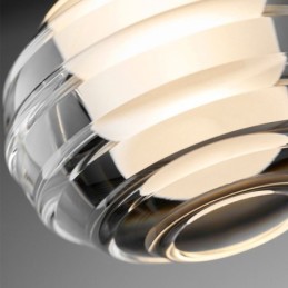 シンプルなガラスペンダントライト ブラック装飾天井ライト