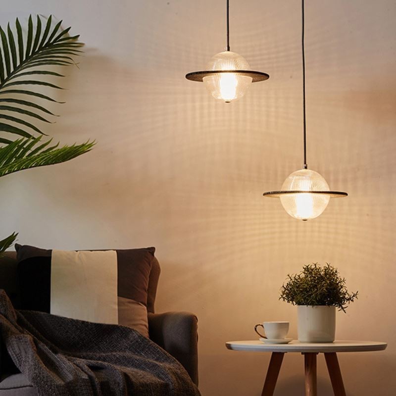 モダンなガラスペンダントライト形状の天井ランプ