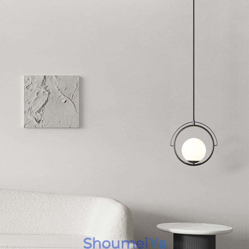 ガラスボールペンダントライト装飾ホーム吊り下げランプ